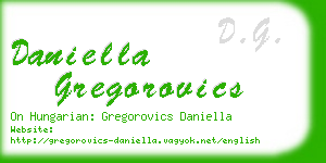 daniella gregorovics business card